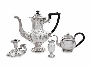 Four Continental Silver Table Articles