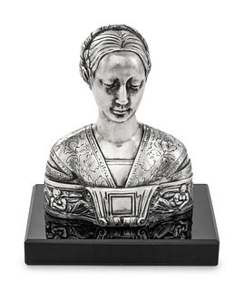 A German Silver Portrait Bust