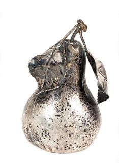 A Buccellati Silver Fruit-Form Table Lighter