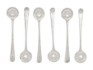 A Set of Six George III Silver Condiment Spoons