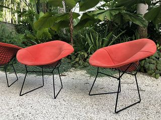 (2) Knoll Bertoia Diamond Chairs