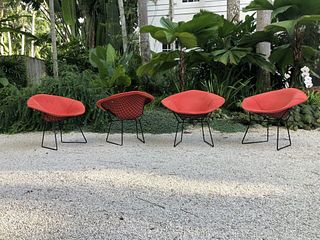 (4) Knoll Bertoia Diamond Chairs