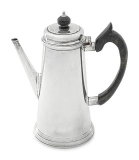 An English Silver Coffee Pot