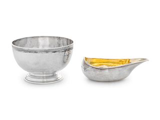 A George III Silver Bowl and Pap Boat