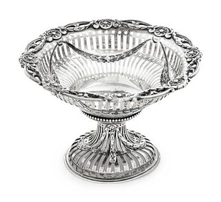 A Victorian Silver Candy Dish