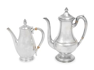 Two American Silver Teapots