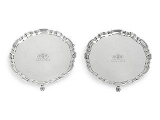A Pair of Tiffany & Co. Silver Salvers