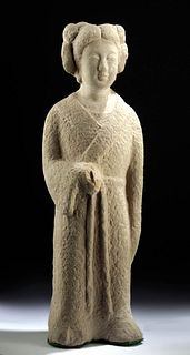 Chinese Tang Stone Sculpture of Woman