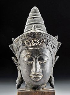 17th C. Thai Brass Buddha Head