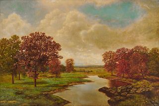 WILLIAM MASON BROWN, (American, 1828-1898), Autumn Landscape