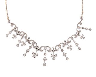 14K Gold and Diamond Necklace