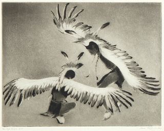 Gene Kloss, Taos Eagle Dancers, 1955