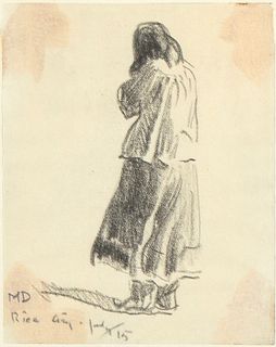 Maynard Dixon, Untitled (Apache Figure), 1915