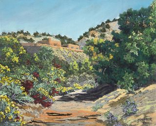 Helmuth Naumer, Untitled (Arroyo with Chamisa)