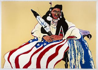 Fritz Scholder, Bicentennial Indian, 1974