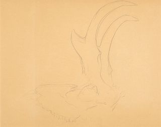 Georgia O'Keeffe, Untitled (Antelope Horns), ca. 1952