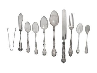 A Collection of American Silver Flatware Articles