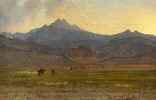 Worthington Whittredge, Long's Peak Sunset, 1870