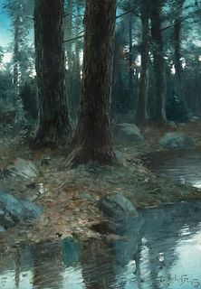 W. Herbert Dunton, Untitled (Forest Stream), 1905