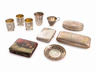 A Collection of Russian Silver Table Articles