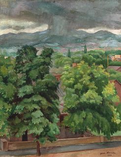 Jean Hanau, Storm Over Jemez Mountains, 1928