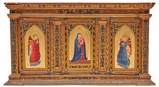 Grand Tour Old Master Style Triptych, late 19th century