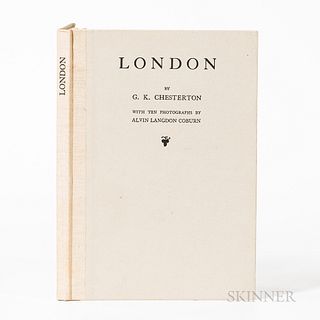 Chesterton, Gilbert Keith, (1874-1936) and Alvin Langdon Coburn (1882-1966) London. London: Chiswick Press for Coburn, Brooks, and frie