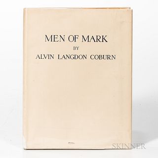 Coburn, Alvin Langdon (1882-1966) Men of Mark. London and New York, 1913. First edition, quarto, publisher's tan cloth boards with gilt