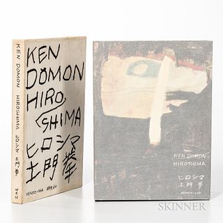 Domon, Ken (1909-1990) Hiroshima. Tokyo: Kenko-sha, 1958. First edition, publisher's black cloth with white stamping and pictorial dust