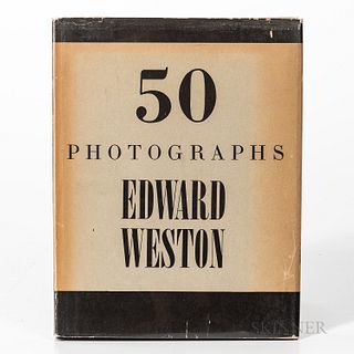 Weston, Edward (1886-1958) 50 Photographs. New York: Duell Sloan & Pearce, 1947. First edition, quarto in publisher's cloth-backed boar