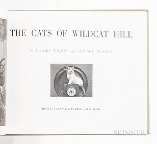 Wilson, Charles (1914-2009) and Edward Weston (1886-1958) The Cats of Wildcat Hill. New York: Duell, Sloan and Pearce, 1947. First prin