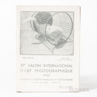 Catalogue des Oeuvres Exposees au Vingt Septieme Salon International d'Art Photographique Organise par la Societe Francaise de Photogra