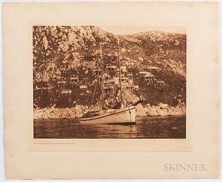 Eight Edward Sheriff Curtis King Island Photogravures, c. 1914 to 1928. From Curtis' seminal work The North American Indian, including