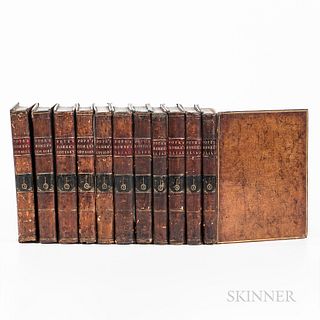 Homer, The Iliad and The Odyssey, Translated by Alexander Pope (1688-1744). London: W. Bowyer, 1715-1725. Eleven volumes, subscriber's