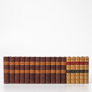 Two Multivolume Works by Washington Irving (1783-1859). The Works of Washington Irving. New York: G.P. Putnam's Sons, c. mid-19th centu