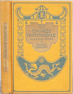 Lindsay, Vachel (1879-1931) The Chinese Nightingale and Other Poems, Signed Presentation Copy to Katharine Lee Bates (1859-1929). New Y