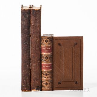 Milton, John (1608-1674), Paradise Lost. London: Printed for J. & R. Tonson, et al./J. Parsons, 1751-1796. Two copies of Milton's work