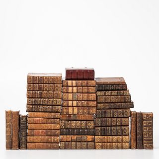 Decorative Bindings, Thirty-eight Volumes. Pichenam, Curtium, C. Cornelii Taciti Opera Quae Extant, Iuxta Veterrimos Manuscriptos Emend