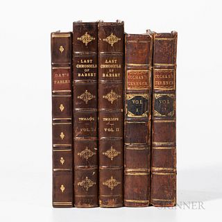 Three Literary Works. Gay, John (1685-1732), Fables, London: Darton & Harvey, 1743, half-bound in dark brown leather with marbled paper