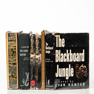 Six First Edition Works. Evan Hunter [Ed McBain] (1926-2005), The Blackboard Jungle, New York: Simon and Schuster, 1954, stated first p