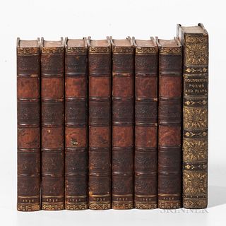 Eight 18th/19th Century English Literary Works. Colley Cibber (1671-1757) The Dramatick Works of Colley Cibber, Esq; Poet-Laureat to Hi
