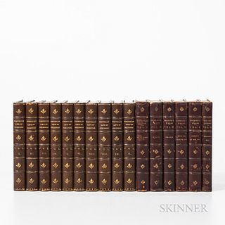 Two Multi-volume Literary Works. Boswell, James (1740-1795), Boswell's Life of Samuel Johnson, L.L.D., London: John Murray, 1835, ten v