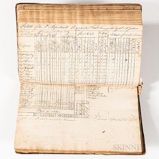 Manuscript Book of Returns from the 8th Massachusetts Regiment of Foot Commanded by Colonel Michael Jackson Kept by Adjutant Francis Tu