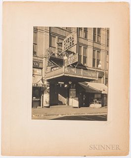 Weber, Paul Julius, Collection of Forty Platinum Prints of Massachusetts Theater Marquees and Interiors, c. 1927-1928. Most matted and