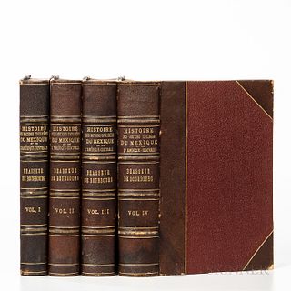 Bourbourg, Charles Etienne Brasseur de (1814-1874) Historie des Nations Civilisees du Mexique et de L'Amerique-Centrale. Paris: Arthus