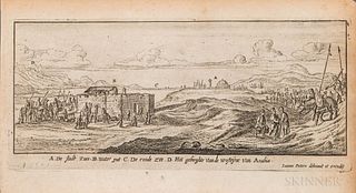 Peeters, Johannes (1624-1677) Engraved Views of the Middle East and Holy Land, Sixteen Examples. Antwerp: Peeters, c. 1690. Oblong octa