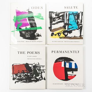 [Abstract Expressionism] Four Volumes. New York: Tiber Press, 1960. Four folio volumes, number 151 of 200 copies printed, in publisher'