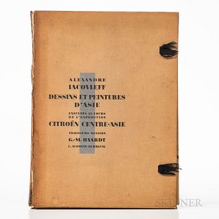 Iacovleff, Alexandre (1887-1938) Dessins et Peintures d'Asie. Paris: Lucien Vogel, [1934]. Limited edition, copy number five of 500 pri