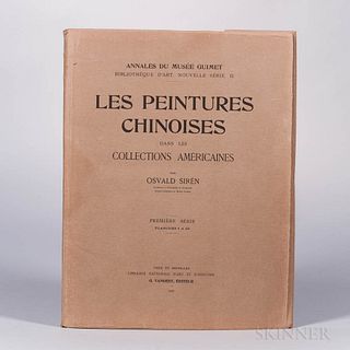 Osvald, Siren (1879-1966) Les Peintures Chinoises dans les Collections Americaines. Paris & Brussels: Librairie Nationale d'Art et d'Hi