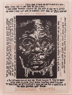Miller, Marlene E. (fl. circa 1970s) and Sojourner Truth (1797-1883) Ain't I A Woman? Poster. Sellersville, PA: Enterprising Woman, 197